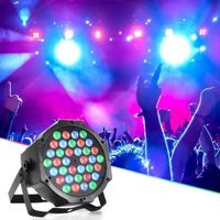 LED Par DMX512 36 LED RVB Avec Télécommande - Lumière Scène DJ Party Concert Mariage