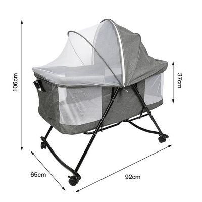 Filet Protection Berceau Housse Anti-moustiques Pour Berceau Bébé - Filet Respirant Et Pliable - Parc, Poussette, Voyage - 55x100x55cm Filet Berceau Bébé