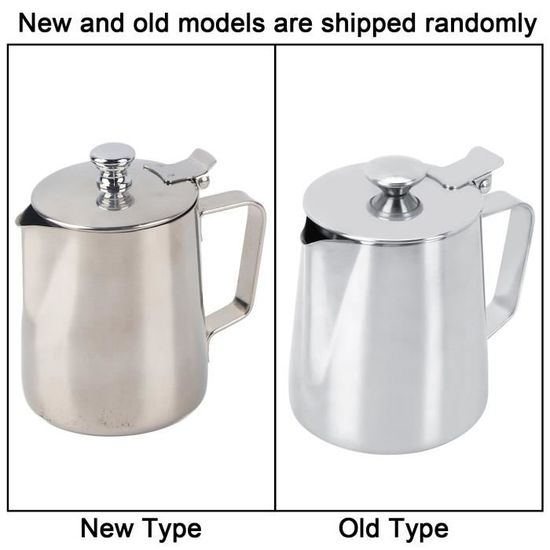 Lot De 4 Pichets à Mousser Le Lait En Inox 304 – Avec Bec Verseur Et Graduation, 350ml - 10
