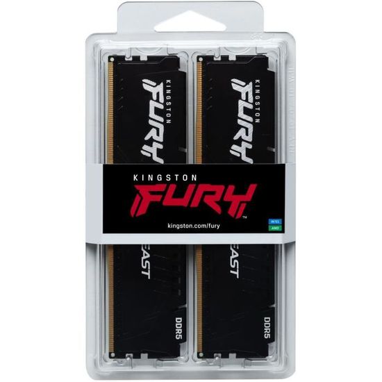 Kingston FURY Beast RGB 8GB 3200MT/s DDR4 CL16 Mémoire Kit pour PC Module  Simple KF432C16BBA/8 : : Informatique