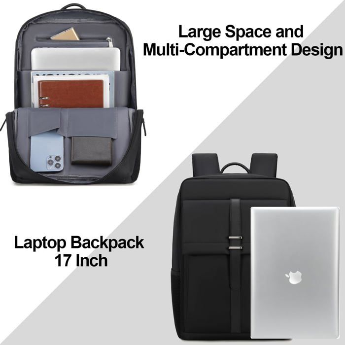Dobaly Sac a Dos PC Portable 17 Pouces Noir pas cher