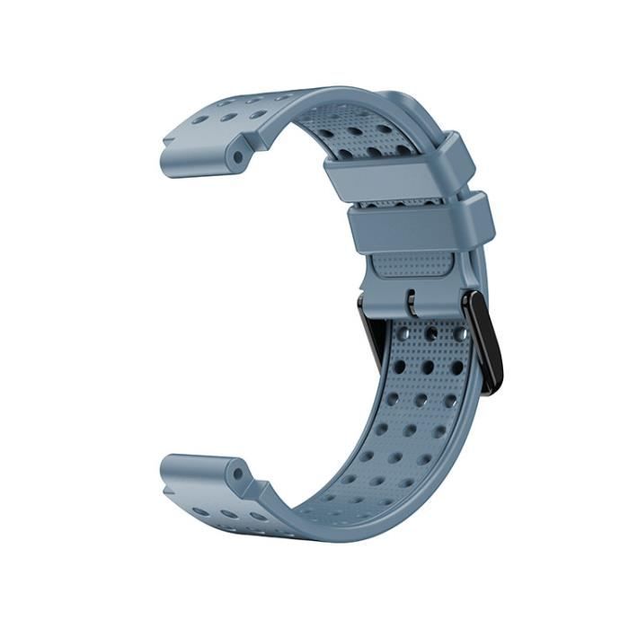 Rock cyan Bracelet de montre en Silicone Bracelet trou rond