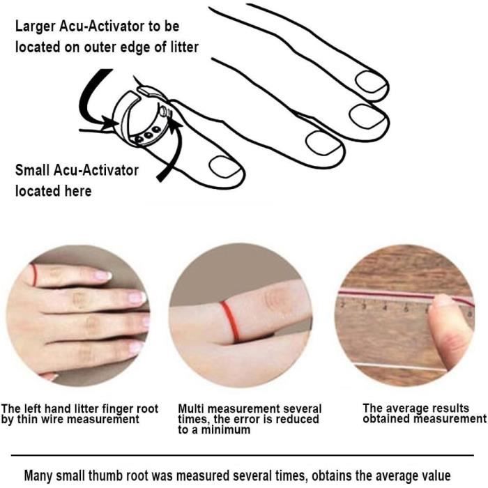 Acupressure Anti Ronflement Anneau Snore Stopper Sommeil Anneau Aide Bonne Nuit Anneau Avec 3 Point De Pression D Acupression H600 Cdiscount Sante Mieux vivre