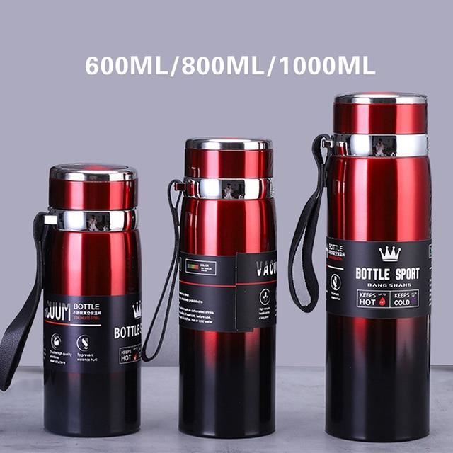 Gourde Thermique Seven AS Roma - 500 Ml - Acier Inoxydable - Maintien Température 12h Chaud/24h Froid