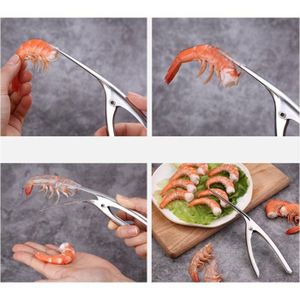 Éplucheur-décortiqueur à Crevettes En Inox - Argenté, Neuf Sous Emballage