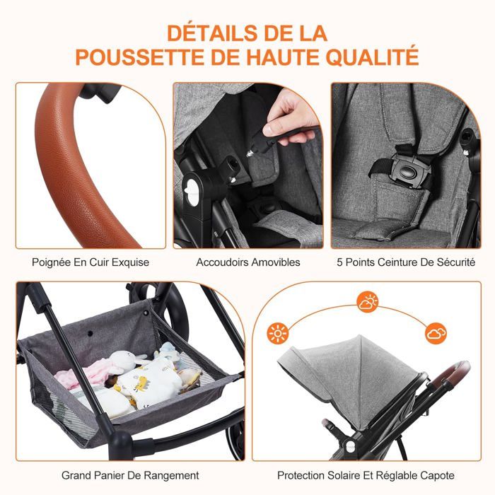 Poussette 2ème âge avec siège inclinable outlet