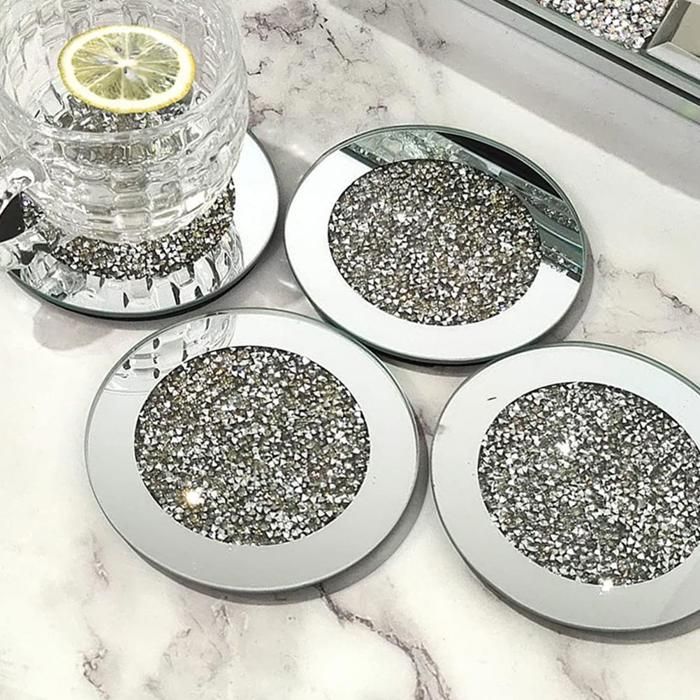 Lot de 4 sous verre inox - Arts de la table