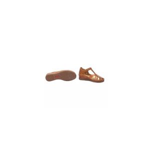 Sandales en cuir à deux brides marron clair | FR