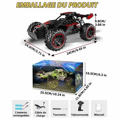 Roues complètes Street pour Buggy Reely RA093SBA1 10 rayons noir 1:8 4 pc(s