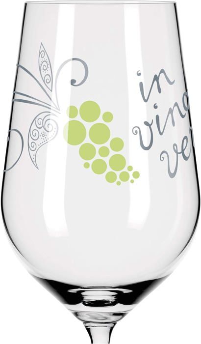 RITZENHOFF 3461002 Aperitif Glass 500 ml Set of 2 Summer Sonett No. 2 with Flower Motif Made in Germany