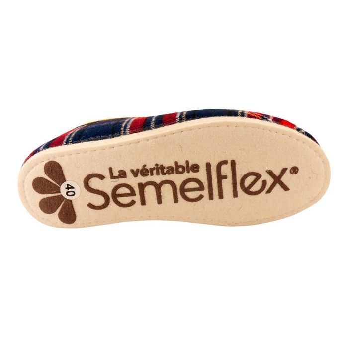 Chaussons homme Semelflex Pierre Chris-Rouge Couleur Rouge