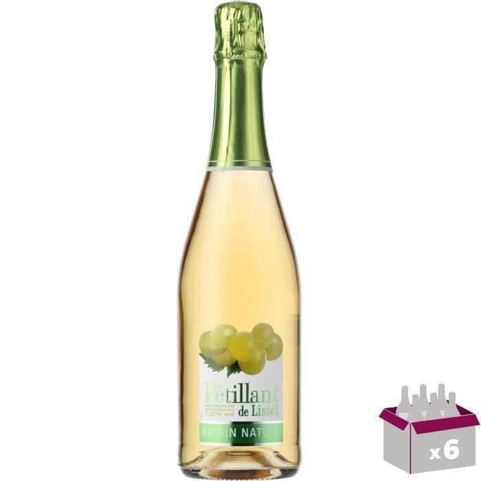 Pestillant de Listel Raisin nature - Effervescent - 75 cl - 3,5°