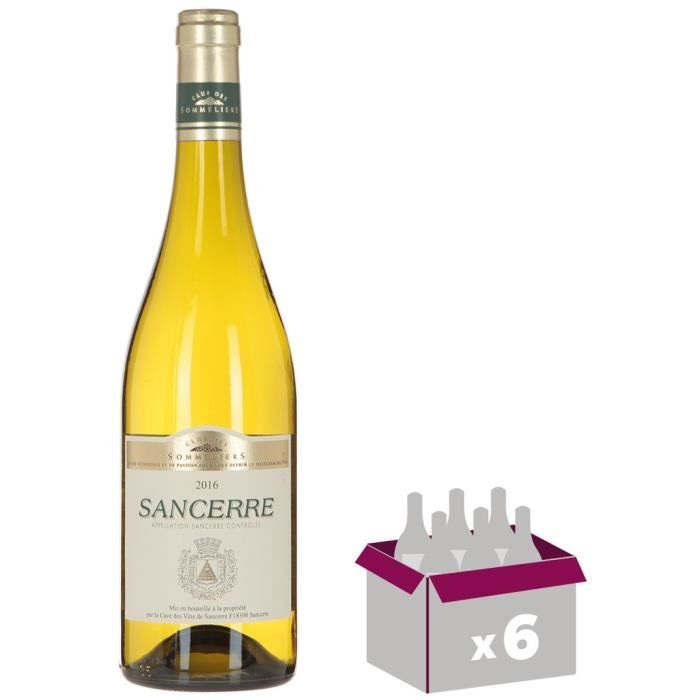 Sancerre Vin de la Loire - Blanc - Club des Sommeliers - 75 cl x6
