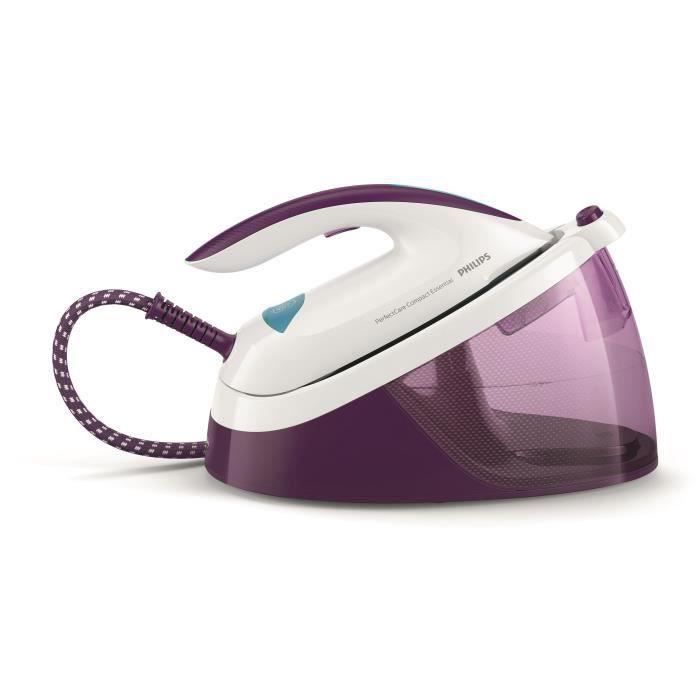 PHILIPS GC6833/30 Centrale Vapeur PerfectCare Compact Essential - 5,5 bar - 110g/min - Effet pressing : 280g - 1,3L - Violet