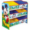 Mickey Mouse et ses amis - Meuble de rangement pour chambre d’enfant avec 6 bacs-0