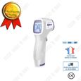 TD® Thermometre Infrarouge Thermometre Medical Sans Contact pour Bébé / Adulte Thermometre Digital Multifonction avec Ecran LCD-0