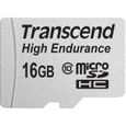 Carte mémoire Transcend High Endurance - 16 Go - UHS-I U1 / Class10 - SDHC-0