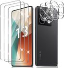 NOBRAND Verre Trempé Pour Xiaomi Redmi Note 13 5G ,3 Film de Vitre Protection d’écran + 3 Caméra Arrière Protecteur, sans Bulles, 9H