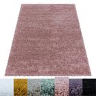 Tapis Salon Shaggy - Belle - Rose - 120 cm Rond Ø - 100% Polypropylène - SIMPEX