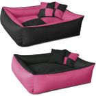 MELISSA & DOUG Lit pour chien - BedDog® - MAX QUATTRO 2en1 - 80x65 cm - CANDY (rose/noir) - Grand format