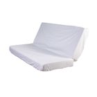 Protège matelas molleton imperméable 100% coton pour clic-clac 130x190 - Blanc - Fabriqué en France - Terre de Nuit