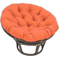 Coussin de Balançoire pour Chaise Suspendue - Rond - Orange - 60x60cm