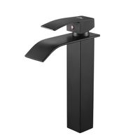 CECIPA® Robinet lavabo Mitigeur cascade（Haut )Noir design élégant