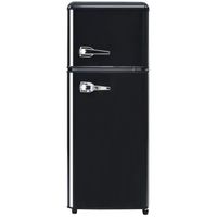Réfrigérateur Combiné 92L, Réfrigérateur -27°C ~13°C avec 2 Porte-Classe F-41x105,5cm-Noir
