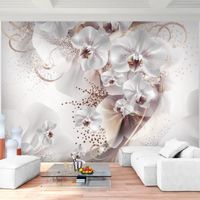 Runa art Papier Peint Intissé Tapisserie Fleurs D'orchidée 396x280 cm (11,1 M2) - 9 Bandes Faciles à Coller 9466012b
