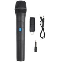 Microphone à main universel VHF, système de microphone sans fil professionnel, compatible avec une variété d'appareils, Plug and