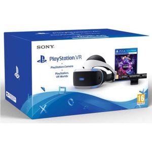 CASQUE RÉALITÉ VIRTUELLE StarterPack PSVR : Casque PSVR + PlayStation Camera V2 + VR Worlds - PlayStation Officiel