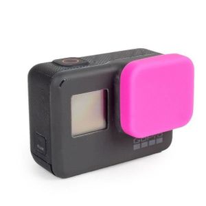 COQUE - HOUSSE - ÉTUI rose-Probty 8 Colors Soft Silicone Protective Cover Lens Cap for GoPro Hero 5 Black Camera Go Pro 5 Accessori