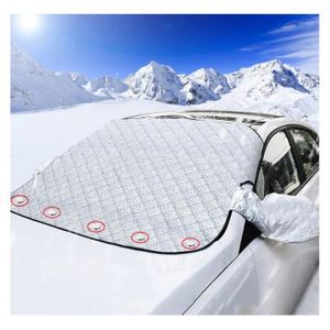 Couverture de neige de voiture Protecteur de glace Pare-brise Parasol avant arrière  pare-brise Bloc Housse Visière Auto Accessoires 225x120cm