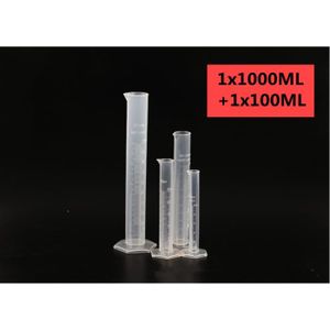 Eprouvette Graduée en Plastique Transparent Cylindre Lab Test Tube 2 Pièces  Liquide de Mesure Outils 50 ml 100 ml pour le Bricolage et le Iaboratoire  Avec Brosse de Nettoyage : : Commerce