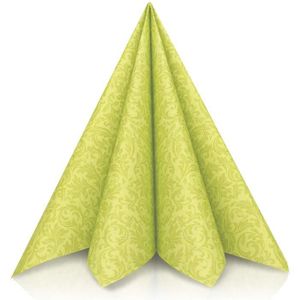 4x serviettes en papier pour fête et DECOUPIS Craft Pagoda Vert 