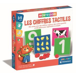 JEU D'APPRENTISSAGE Montessori - Clementoni - Les chiffres tactiles - 