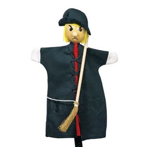 THÉÂTRE - MARIONNETTE Marionnette en bois et tissu Sorcière - Pour enfant à partir de 3 ans - Couleur noire - Mixte