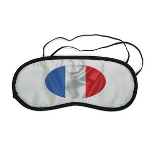Mygoodprice Masque de nuit pour repos voyage et sommeil i love drapeau france