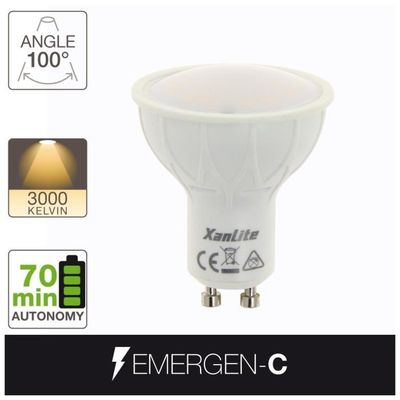 Ampoule LED spot, culot GU10, 4W cons. (35W eq.), lumière blanc neutre