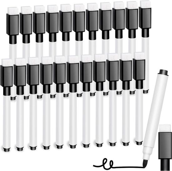 loukin Lot de 2 gommes magnétiques effaçables à sec pour tableau