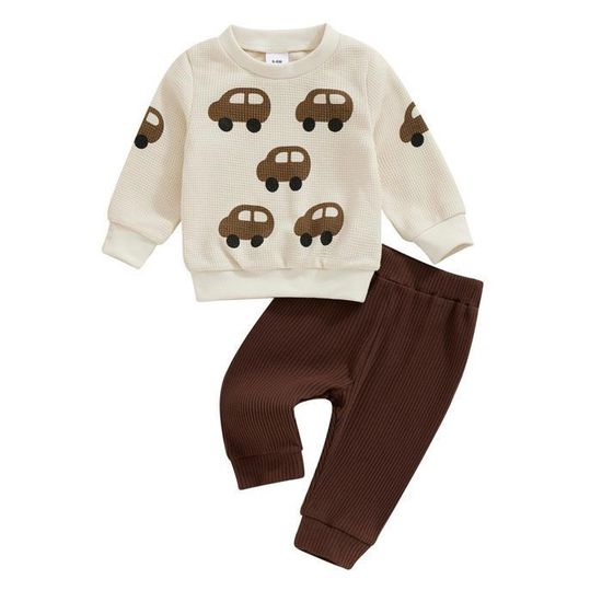 Ensemble Vêtements Bébé Fille 2 Pièces - Haut Manches Longues + Pantalon - Taille 6 Mois à 4 Ans - Pour Automne/hiver