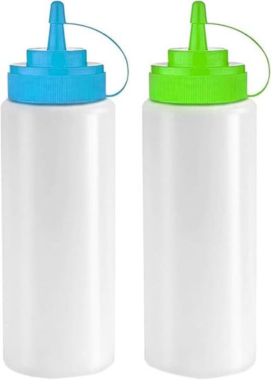 Lot De 10 Bouteilles à Presser 1L - Idéales Pour Ketchup, Sauce, Moutarde, Huile, Rangement Cuisine