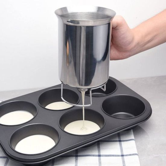 Distributeur Et Entonnoir De Pâte À Gâteaux en INOX-Piston Boulangerie Utilisation Outil De