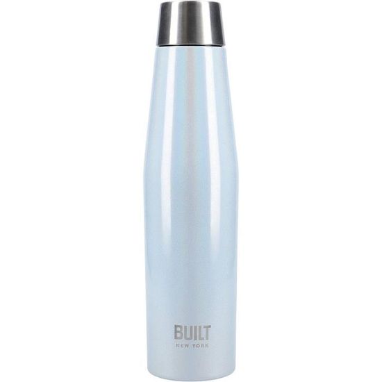 Gourde En Acier Inoxydable Real Madrid Officielle 550 Ml - Noire, Bouchon Hermétique, Sans BPA