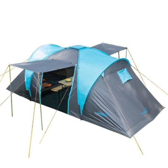 Tente de camping familiale dôme - Skandika Hammerfest 4 - 4 personnes - 500x220cm - Colonne d'eau 3000 mm