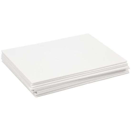 Carton Plume – 2 Fogli 70x100 Cm, Spessore 10 Mm, Bianco, In Poliespanso Cartonato, Per Modellismo E Presepi