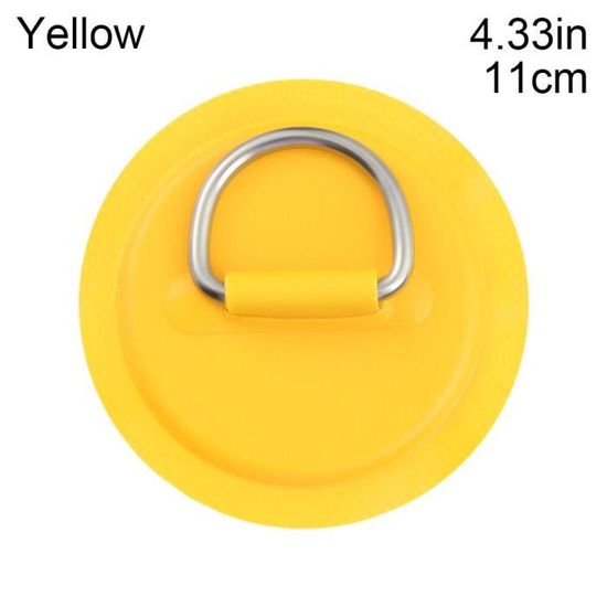 4 Pièces Anneaux En D De Réparation Pour Bateau Gonflable - PVC Inox Acier Noir - Uxcell