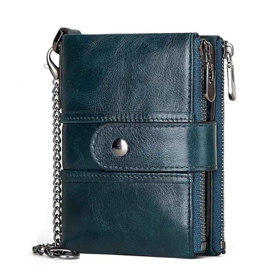 Lavalen Portefeuille Homme PopUp Cuir Véritable - Porte Cartes RFID Avec Mécanisme Éjectable - Cadeau Homme