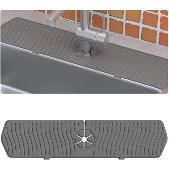 Protection anti-éclaboussures en métal avec 3 éléments de 25 x 23 cm Passe au lave-vaisselle