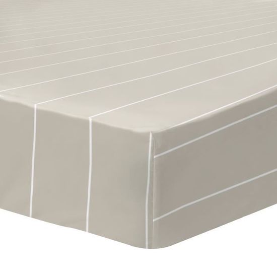 Today Drap Housse Jersey 100% Coton Figue 140x190 Cm - Doux Et Extensible Pour Un Confort Absolu